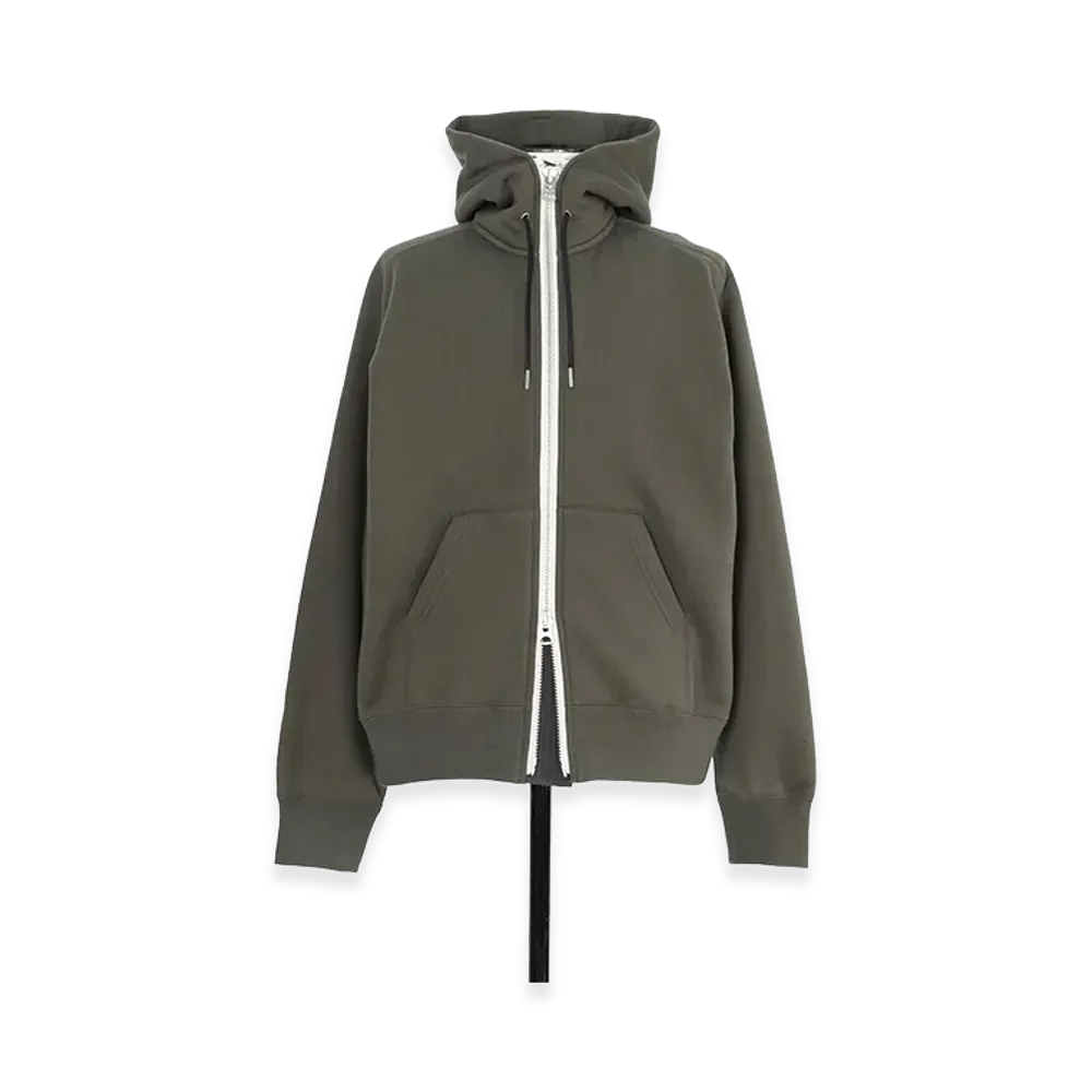 sacai Cotton Jersey Hoodie "Khaki"