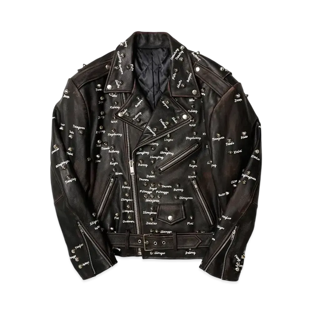 doublet Pressure Points Studs Riders Jacket "Black"