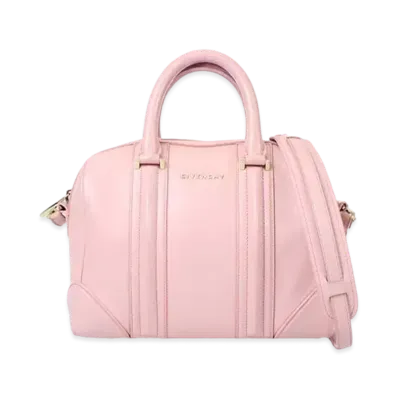 GIVENCHY Lucrezia Leather 2Way Boston Bag "Pink"