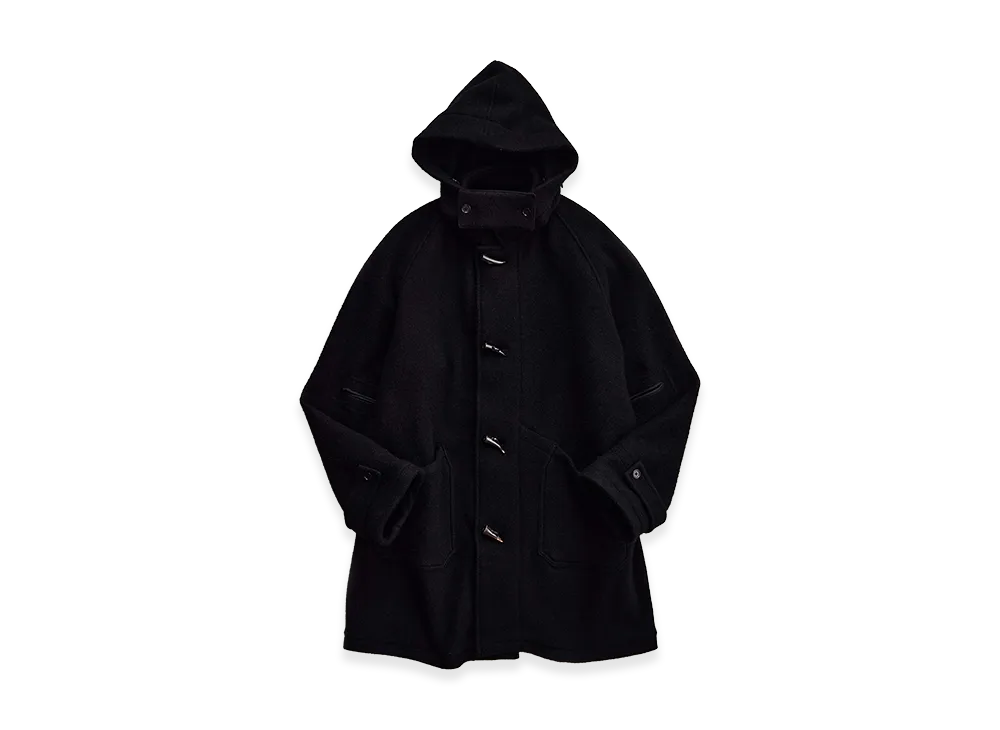 NICENESS K.Crimso Cashmere Wool Full-Felted Marine Coat "Black"