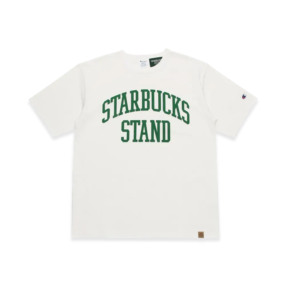 STARBUCKS STAND by BEAMS Champion Heavyweight T-Shirt "White"