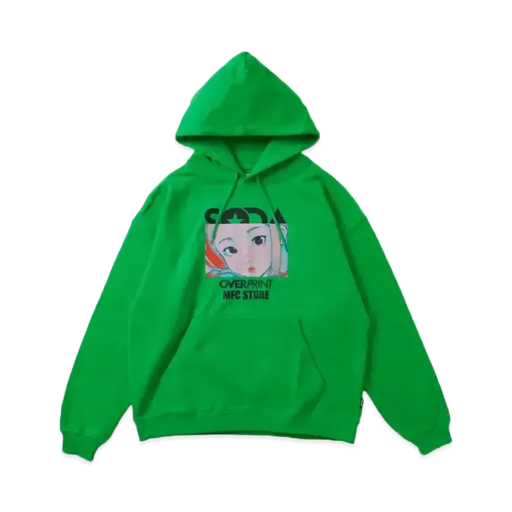 MFC STORE x over print x DJ SODA Ver. Cotoh Hoodie "Green"