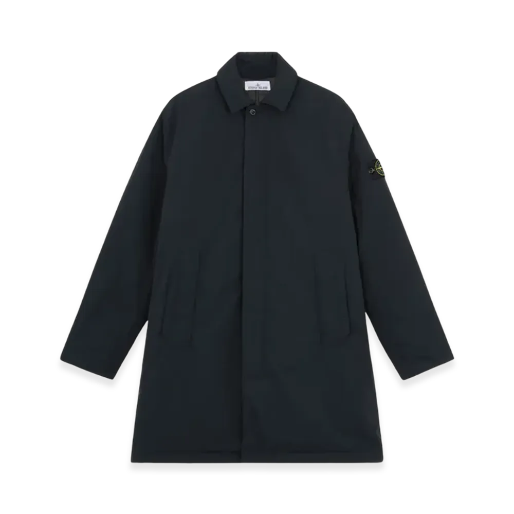 Stone Island 70626 Poylester Micro Twill Car Coat - 24FW "Navy Blue"