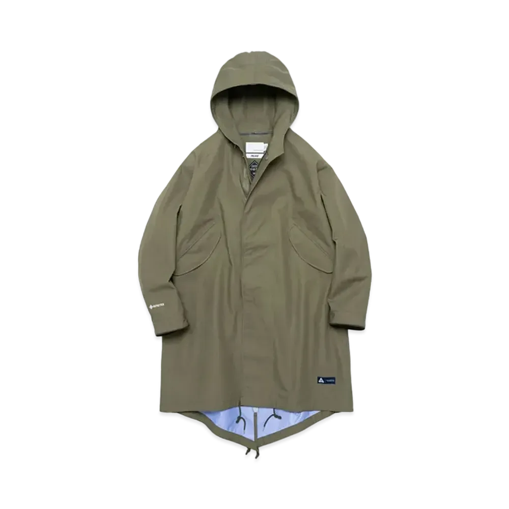 PALACE x nanamica GORE-TEX Hooded Coat "Sage Green"