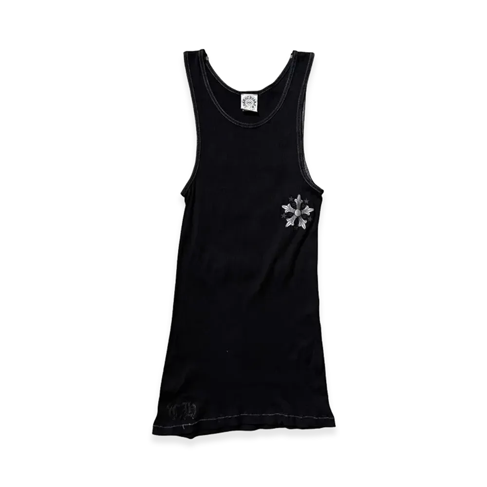 Chrome Hearts Star Cross Rib Tank Top "Black"