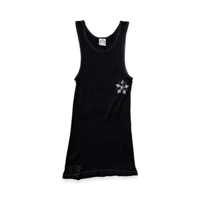 Chrome Hearts Star Cross Rib Tank Top "Black"