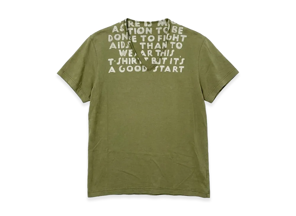 Maison Margiela Aids Jersey T-shirt "Khaki"