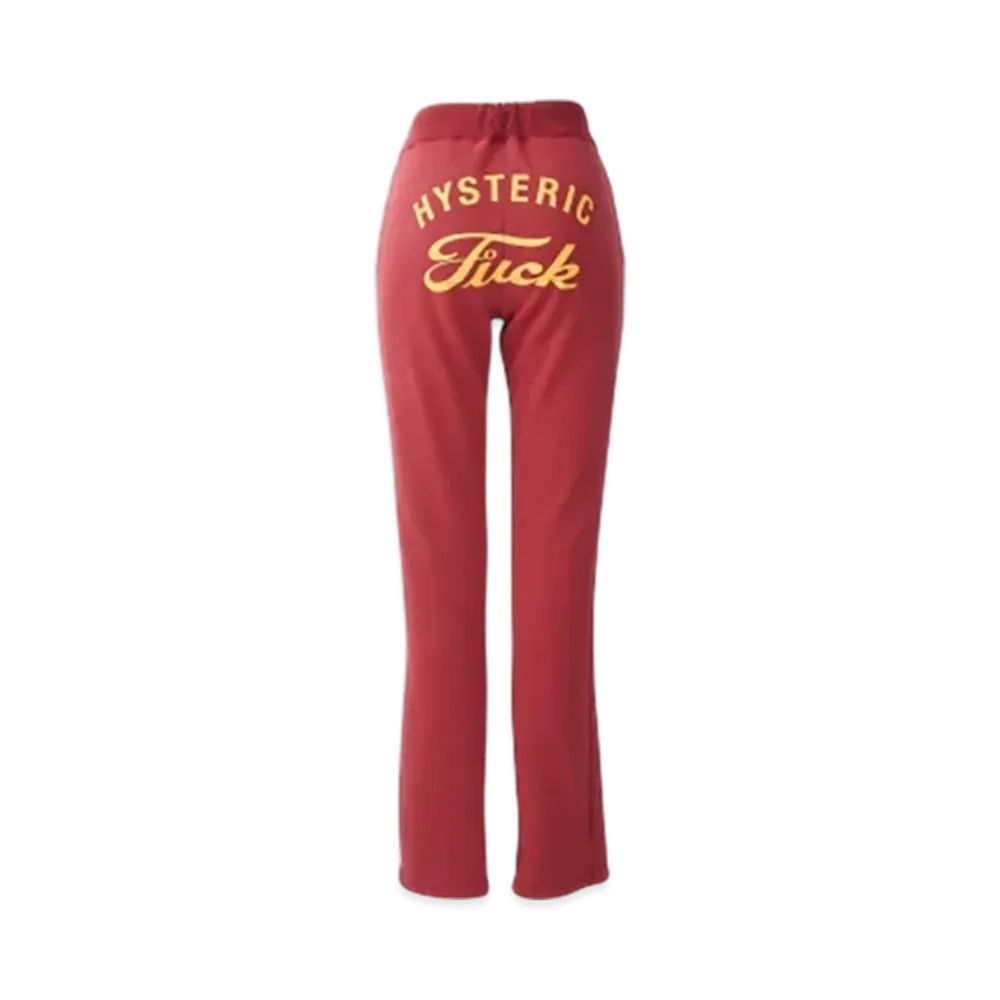 HYSTERIC GLAMOUR Hysteric Fuck Flare Pants "Red"