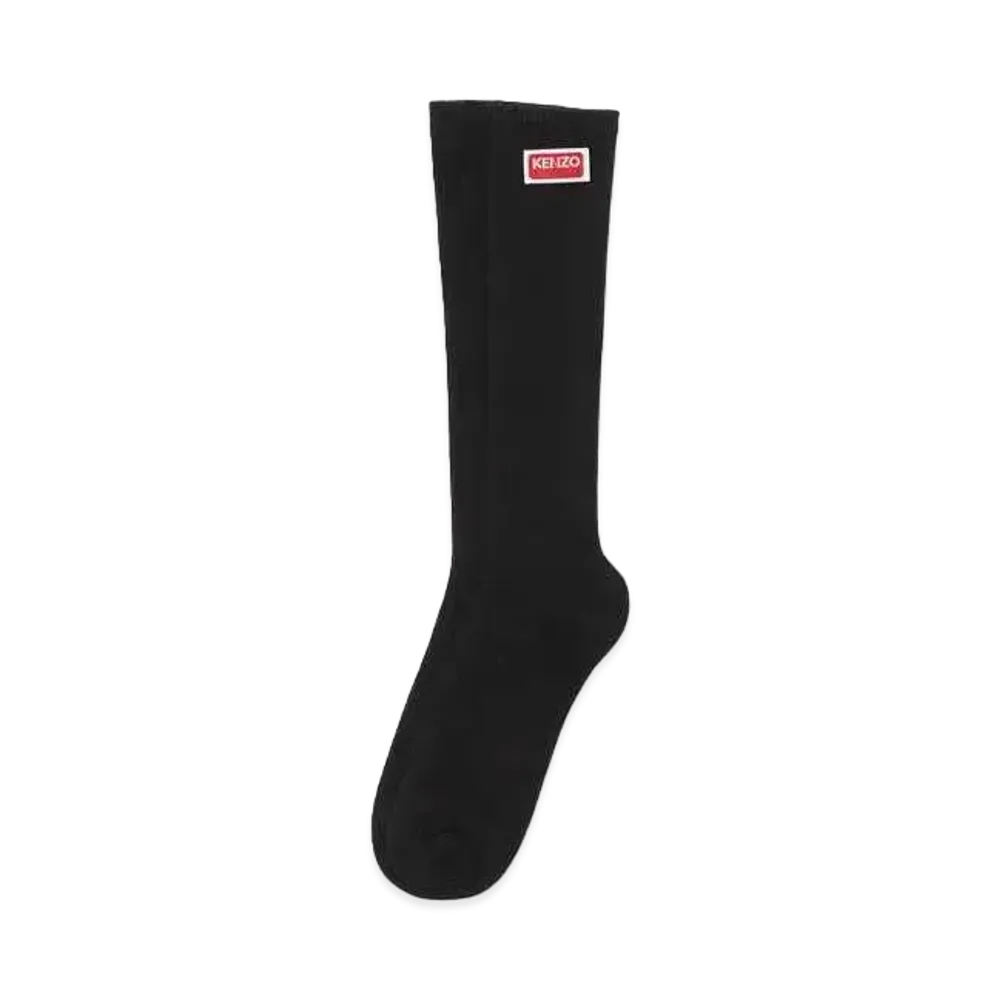 KENZO 'TAG' Cotton Socks "Black"
