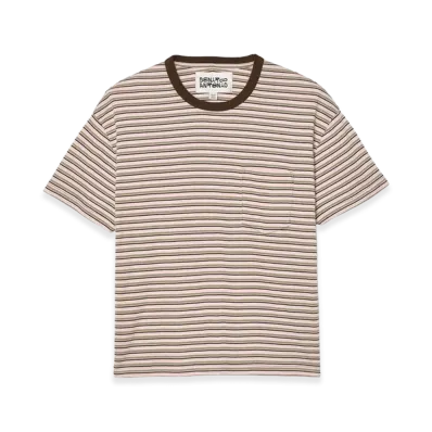 ZARA x Bad Bunny Benito Antonio Striped Cropped Fit Tee "Pink"