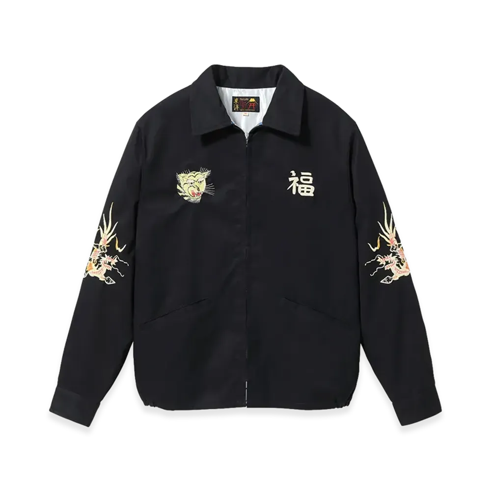 TAILOR TOYO Mid 1960s Style Cotton Vietnam Jacket Vietnam Map "Black"