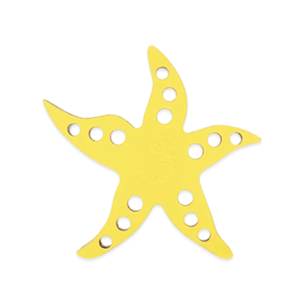 LOEWE Starfish Dice "Yellow/Tan"