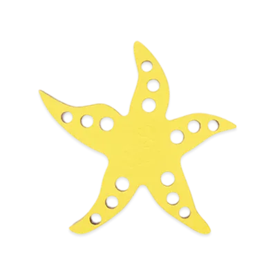 LOEWE Starfish Dice "Yellow/Tan"