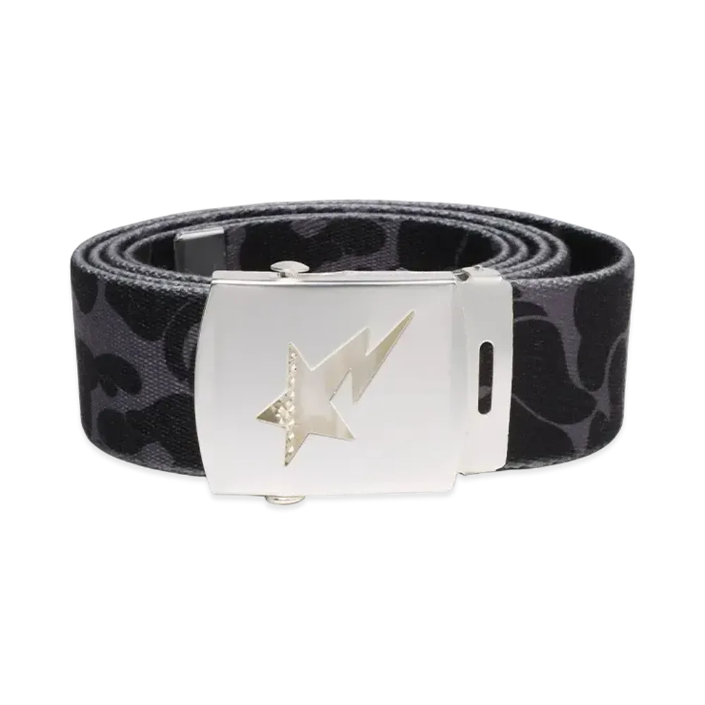 A BATHING APE ABC Camo GI Belt "Black"