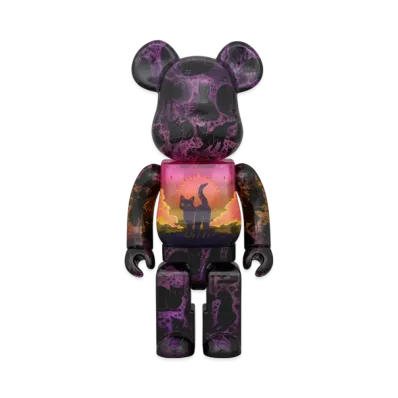 MEDICOM TOY "BEARBRICK" -Hikari Bambi- Twilight Cat 400%