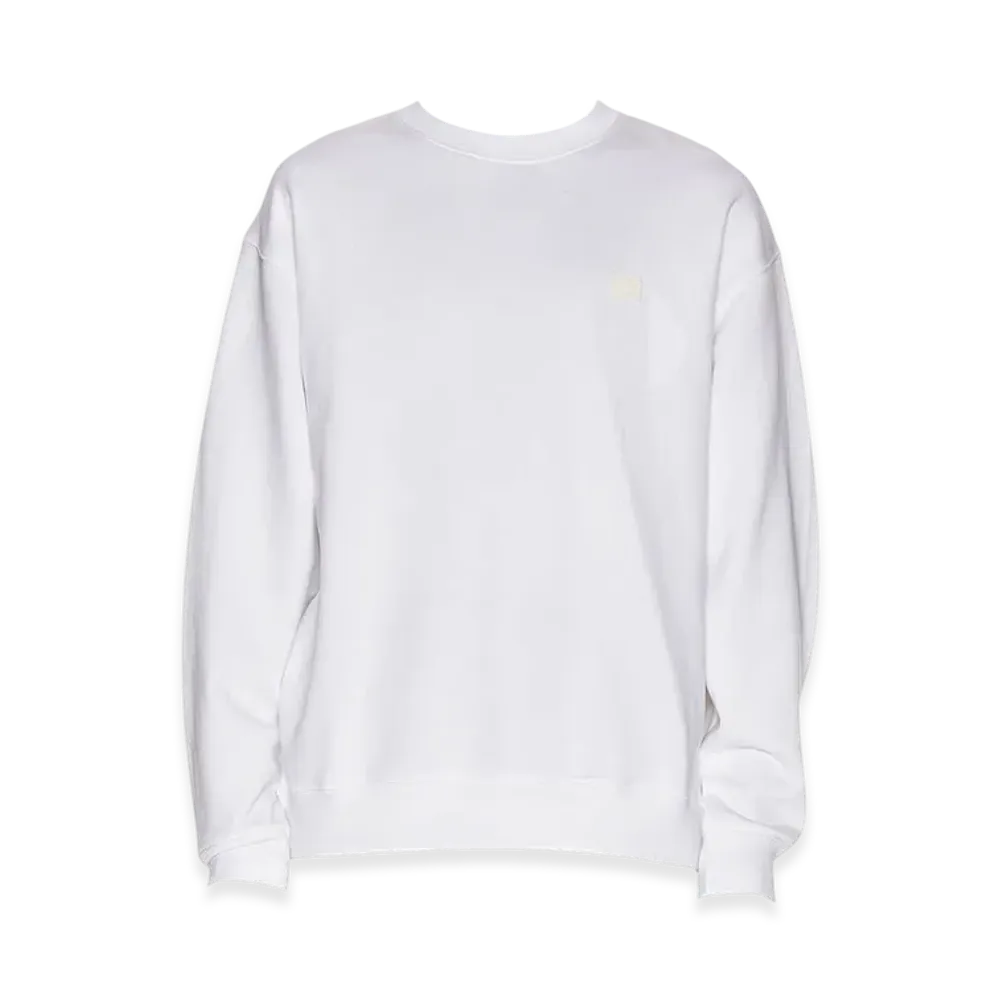 Acne Studios Forba Face Crewneck Sweatshirt "Optic White"