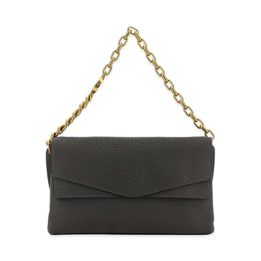GUCCI Women's Leather Large Shoulder Bag "Grey"