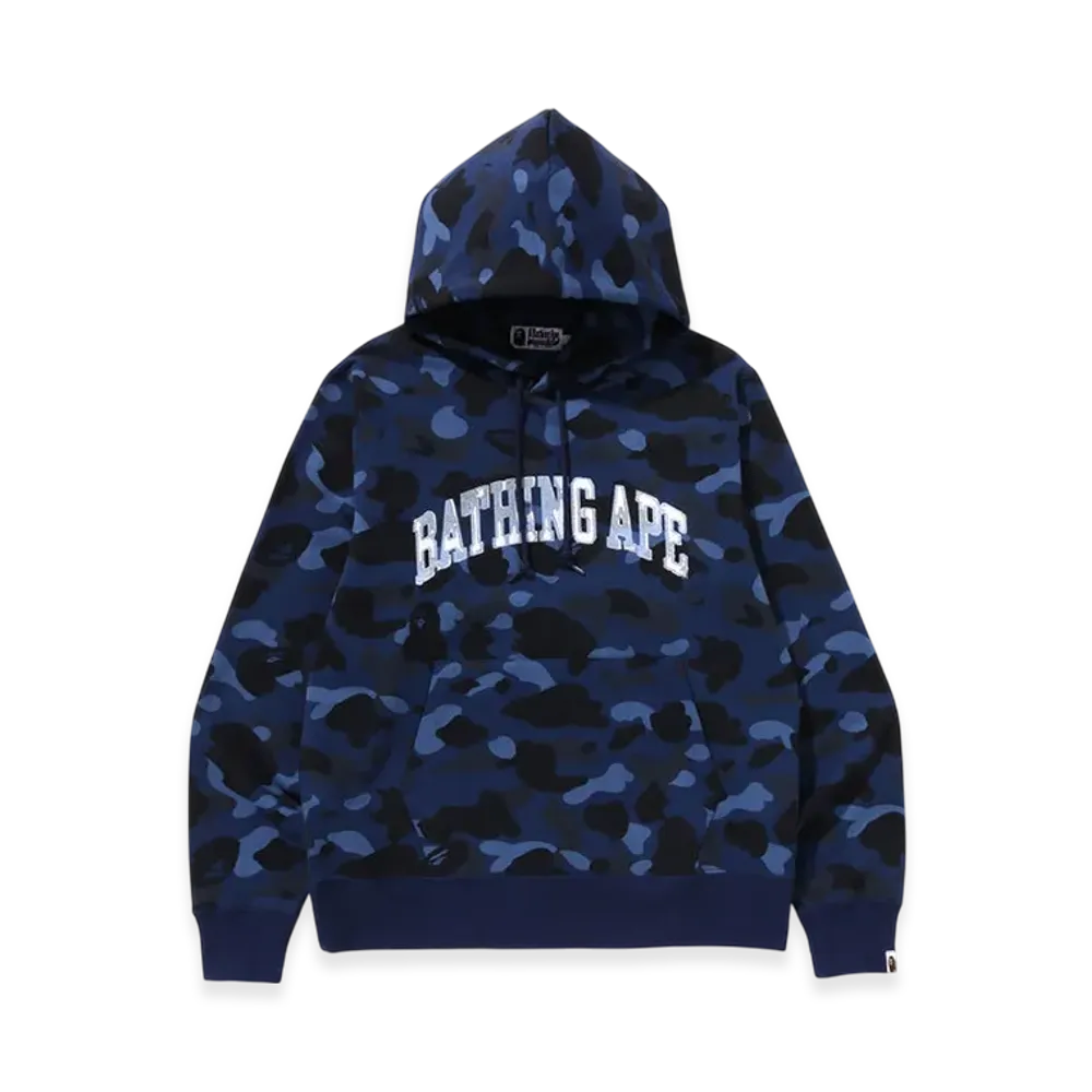 A BATHING APE Color Camo Pullover Hoodie "Navy"