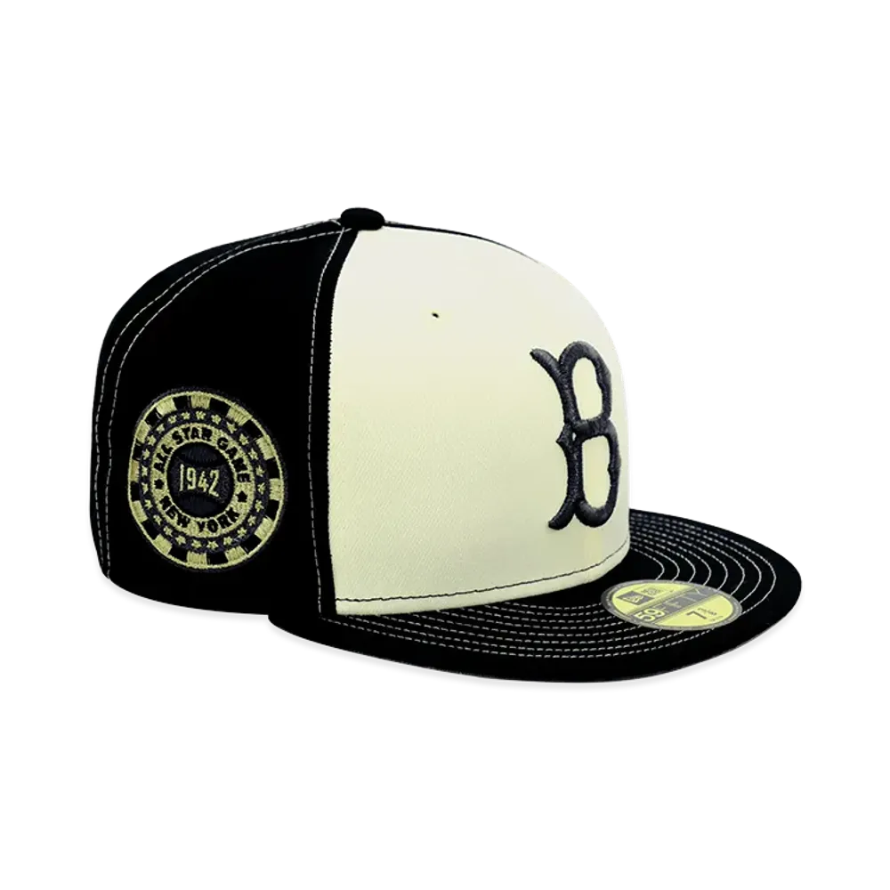 NEW ERA x THE CAP 59Fifty Return to Origin Brooklyn Dodgers "Chrome White/Black"