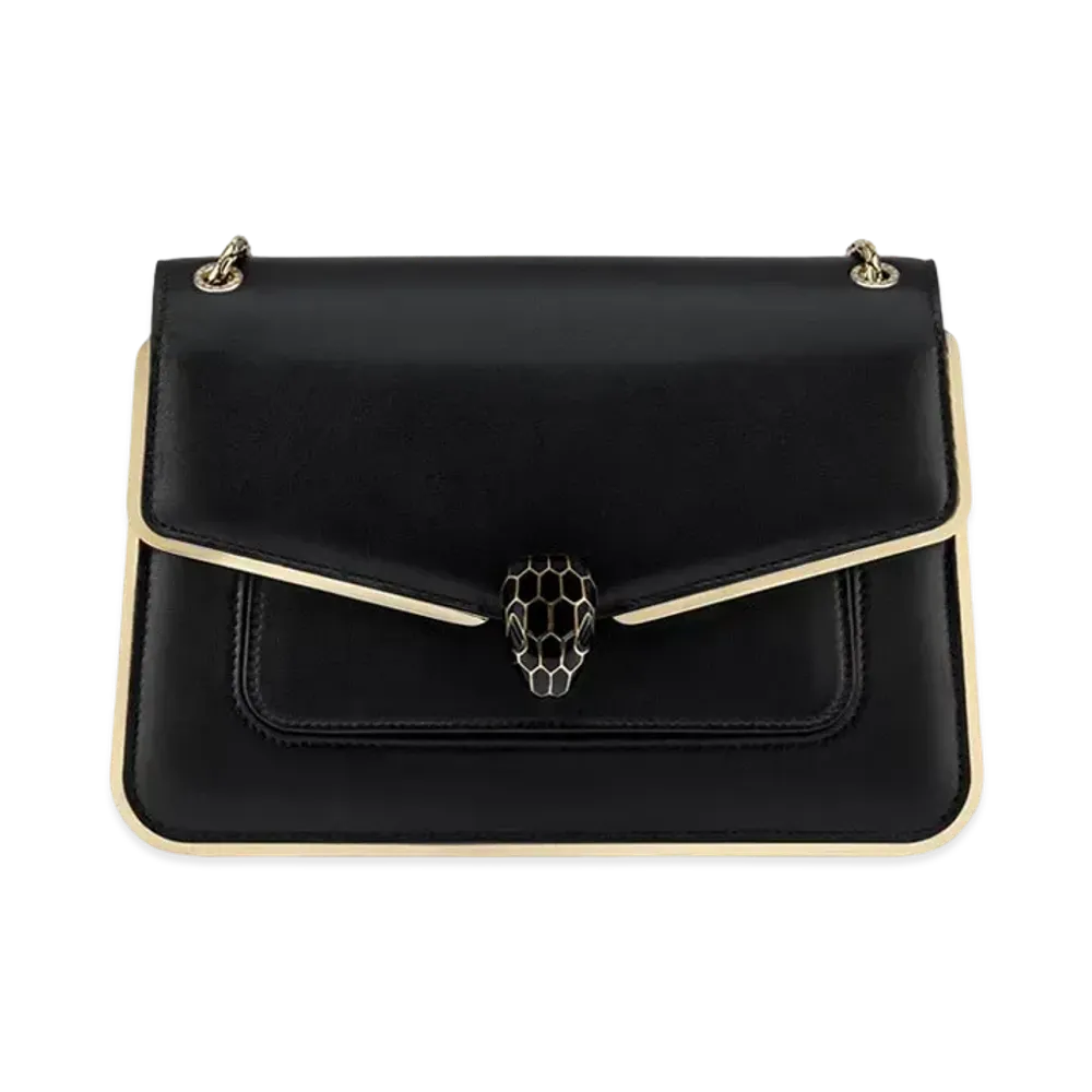 BVLGARI Serpenti Forever Shoulder Bag "Black"