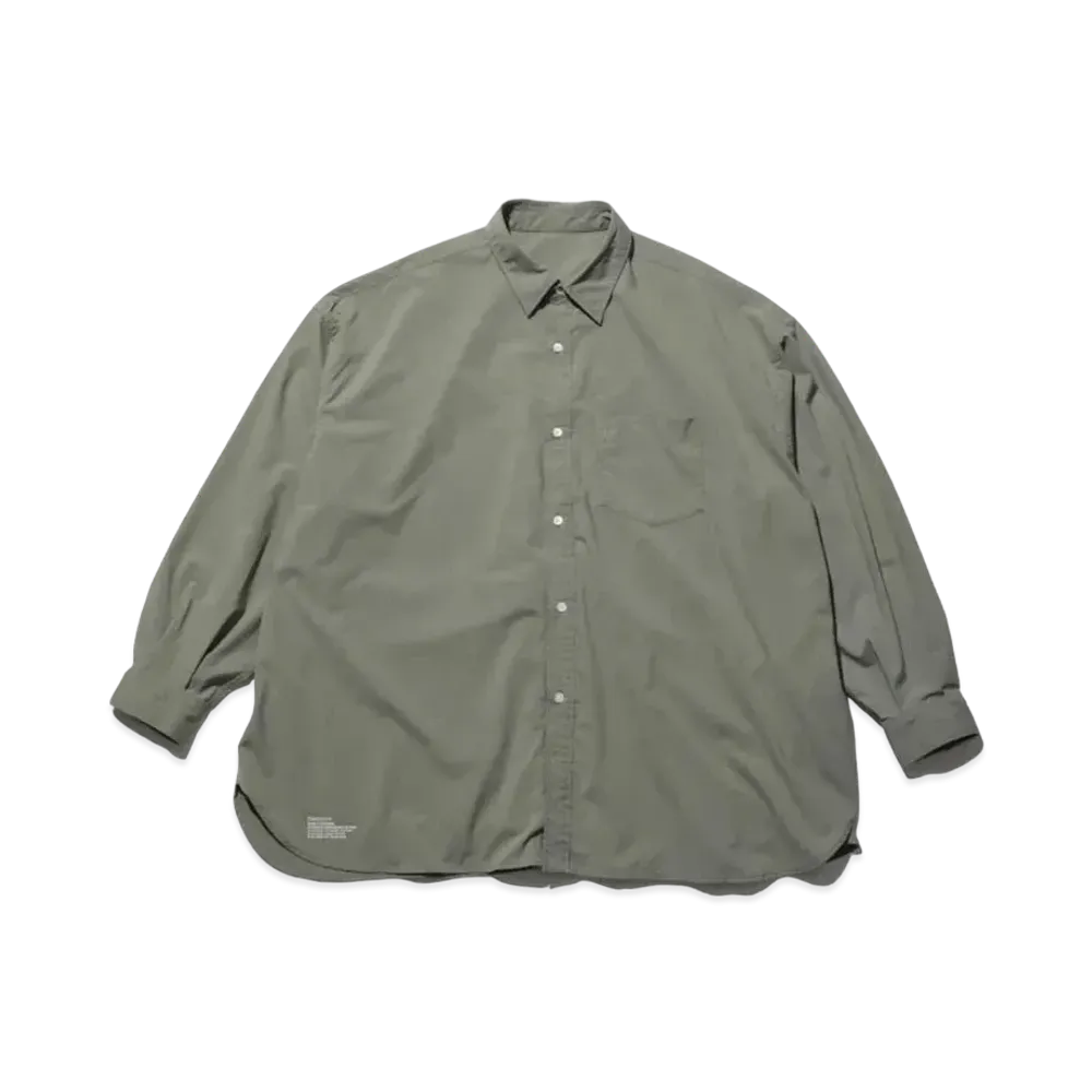 Freshservice Micro Typewriter Corporate L/S Regular Collar Shirt "Sage"