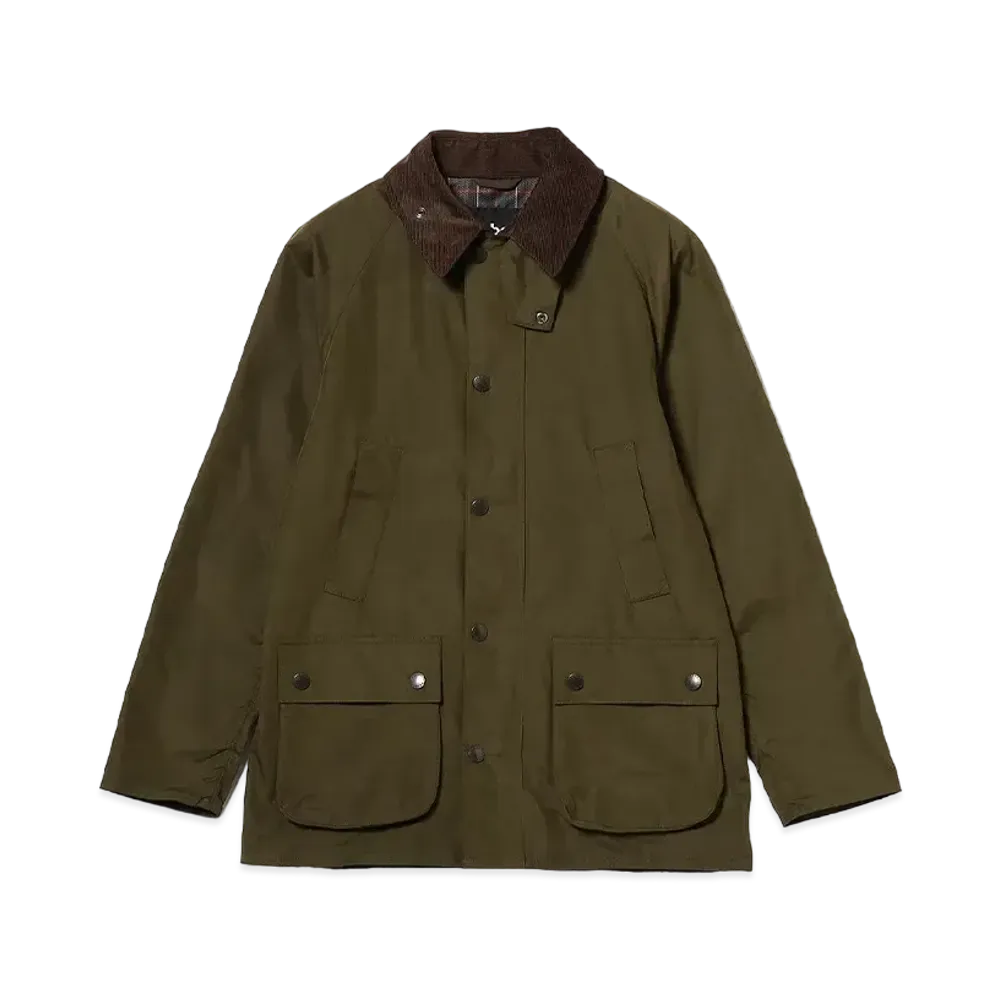 Barbour x BEAMS F Bedale SL Peach Skin Jacket "Sage"