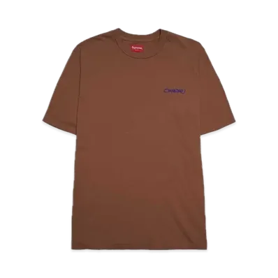 Supreme Washed Handstyle S/S Top "Brown"