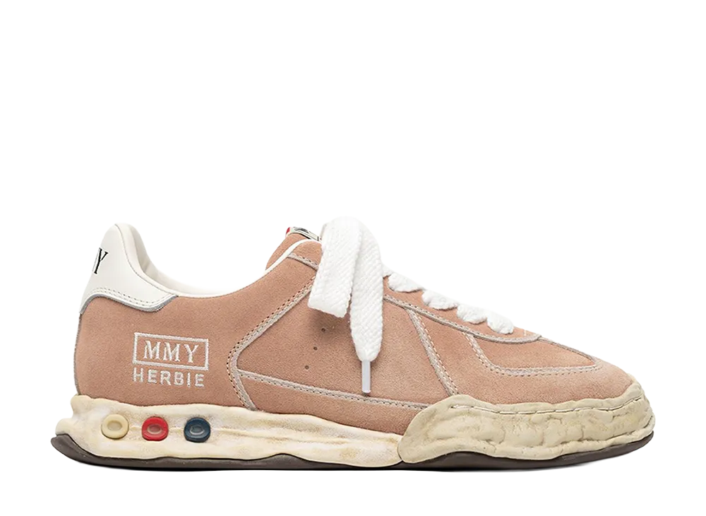 Maison MIHARA YASUHIRO HERBIE OG Sole Overdyed Suede Low-top Sneakers "Pink"