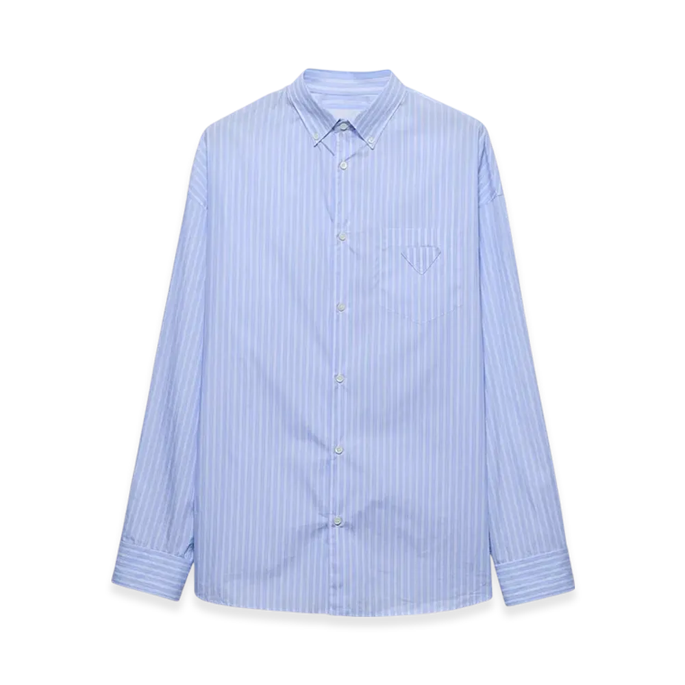 PRADA Striped Cotton Shirt "Astro/White"
