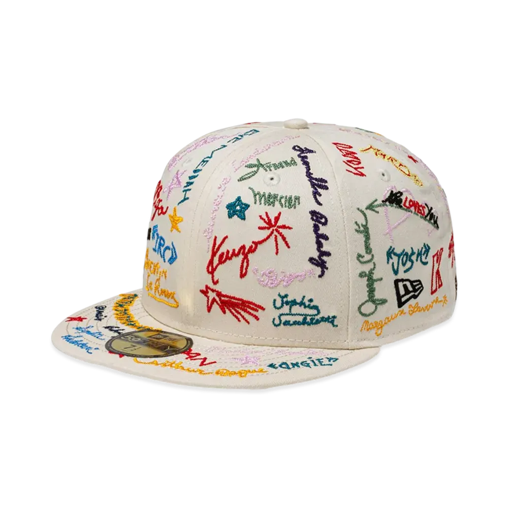 NEW ERA x KENZO 59Fifty "Chrome White"