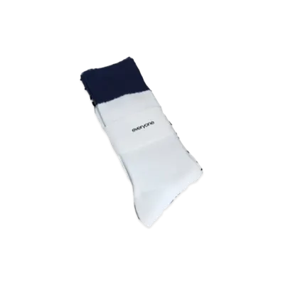 Everyone 2-Tone Socks "White/Navy"