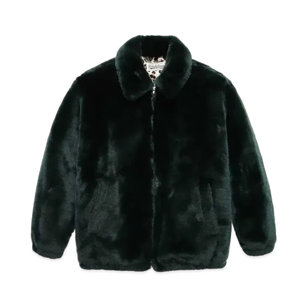 WACKO MARIA FUR ZIP JACKET 裏地無地 "Green"