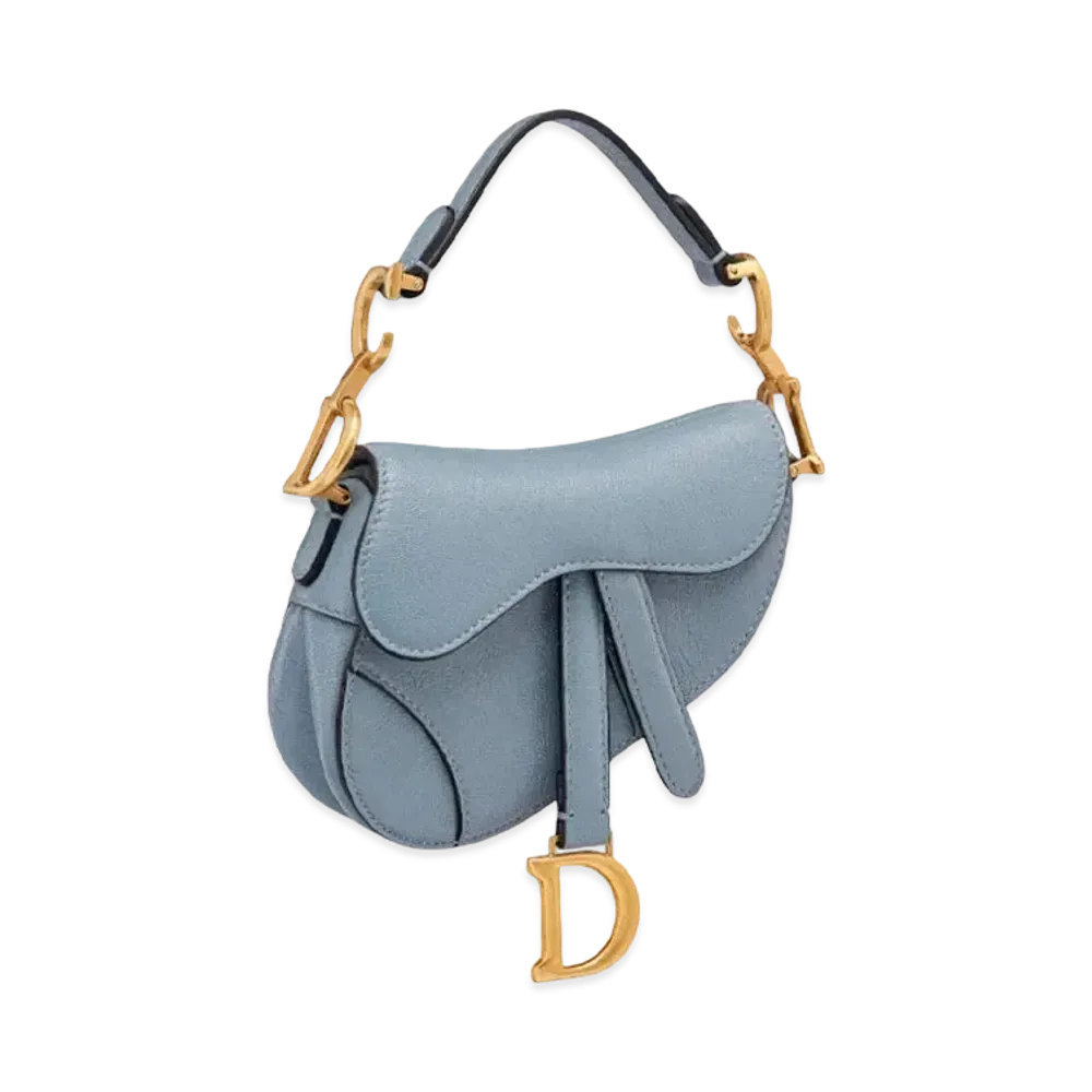 Dior Micro Saddle Bag "Blue"
