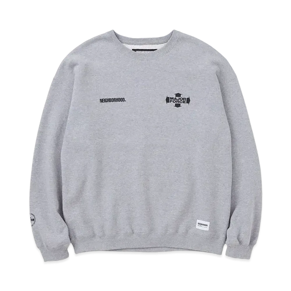 NEIGHBORHOOD x MAJOR FORCE Sweatshirt LS "Gray"