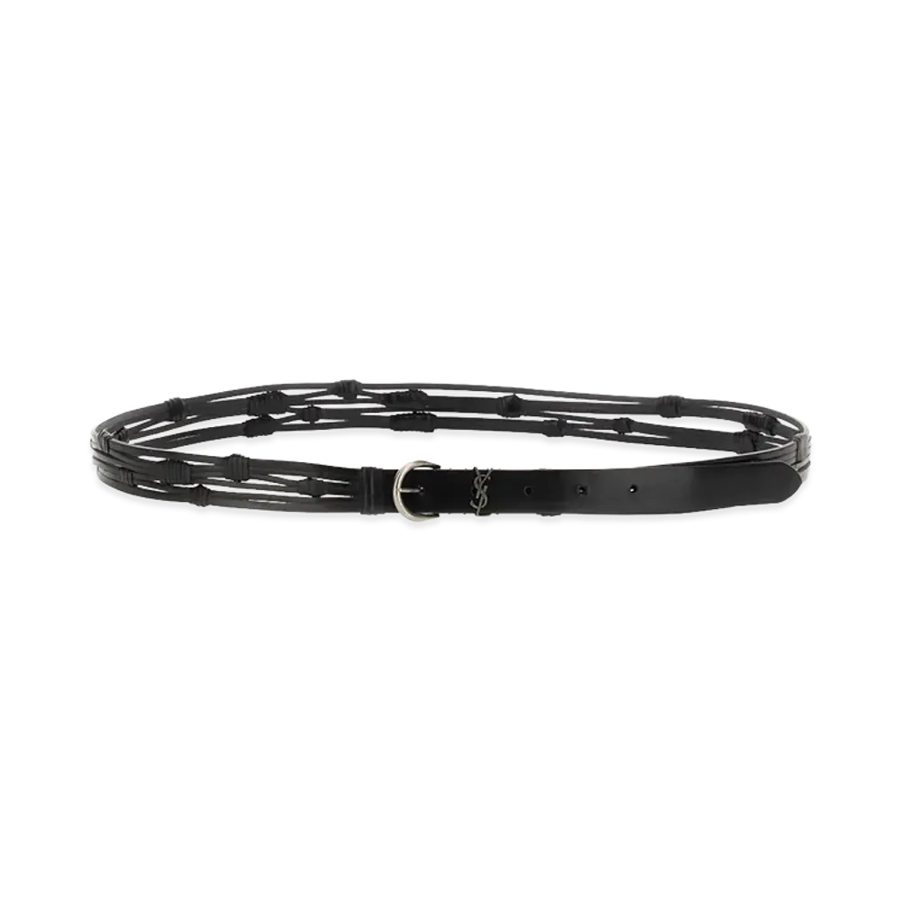 Saint Laurent Croissant De Lune Belt "Black"