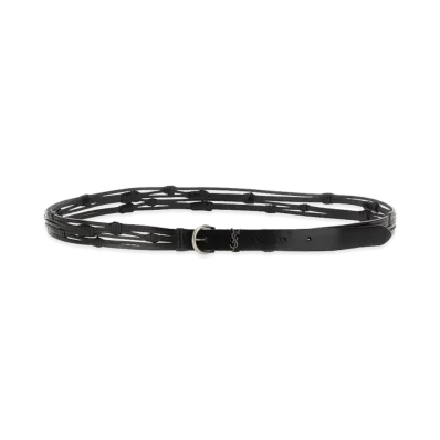 Saint Laurent Croissant De Lune Belt "Black"