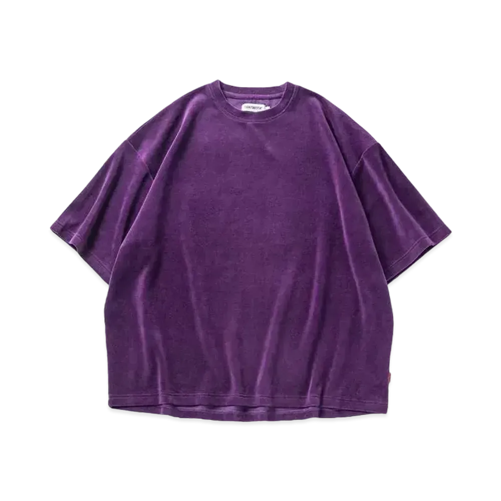 TIGHTBOOTH Velour T-shirt "Purple"