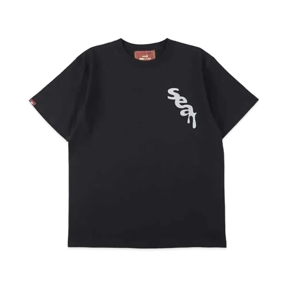 WIND AND SEA x meiji (sea) S/S T-shirt "Black Chocolate"