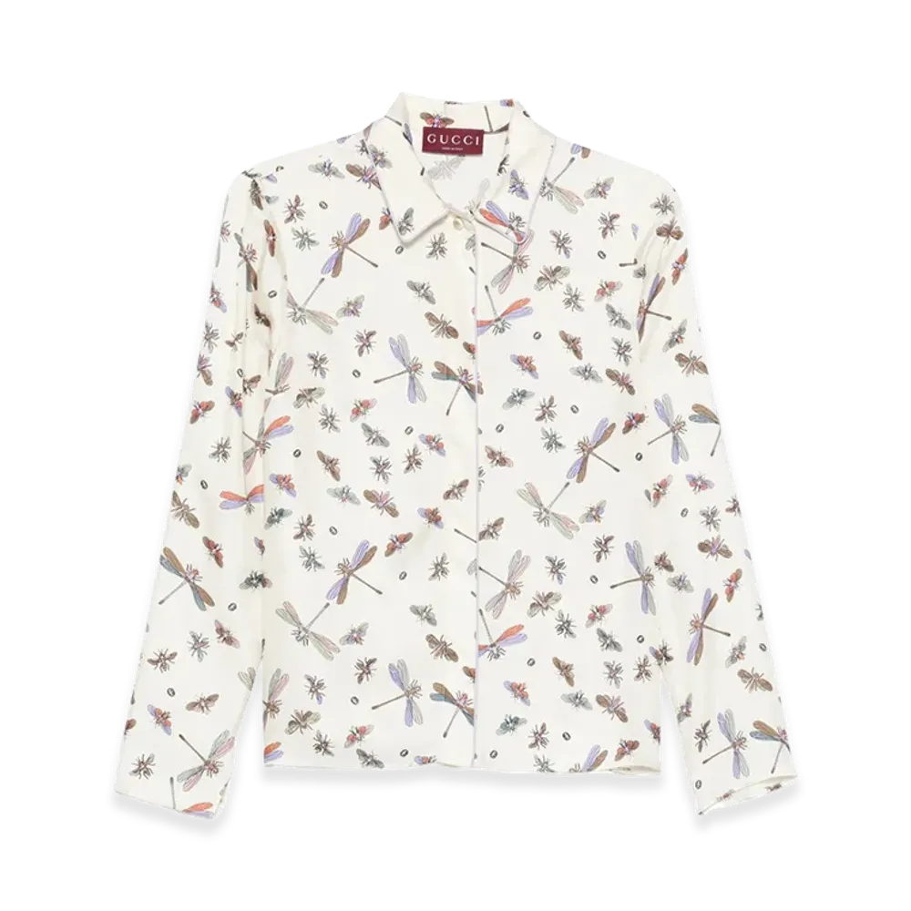 GUCCI Women's Twill Shirt "White"