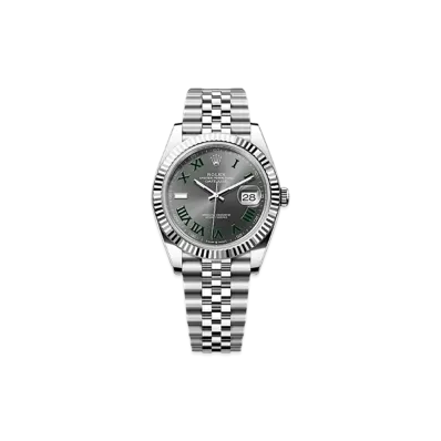 ROLEX Datejust 41 Oystersteel & White Gold "Grey"