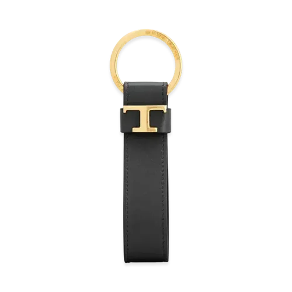 TOD'S Key Holder in Leather "Black"