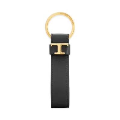 TOD'S Key Holder in Leather "Black"