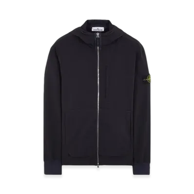 Stone Island 66853 Recycled Stretch Nylon Twill Hooded Blouson - 23FW "Navy Blue"