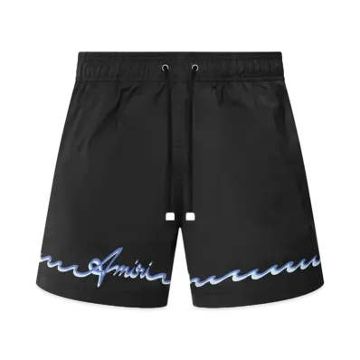 AMIRI Wave Swim Trunk "Black"