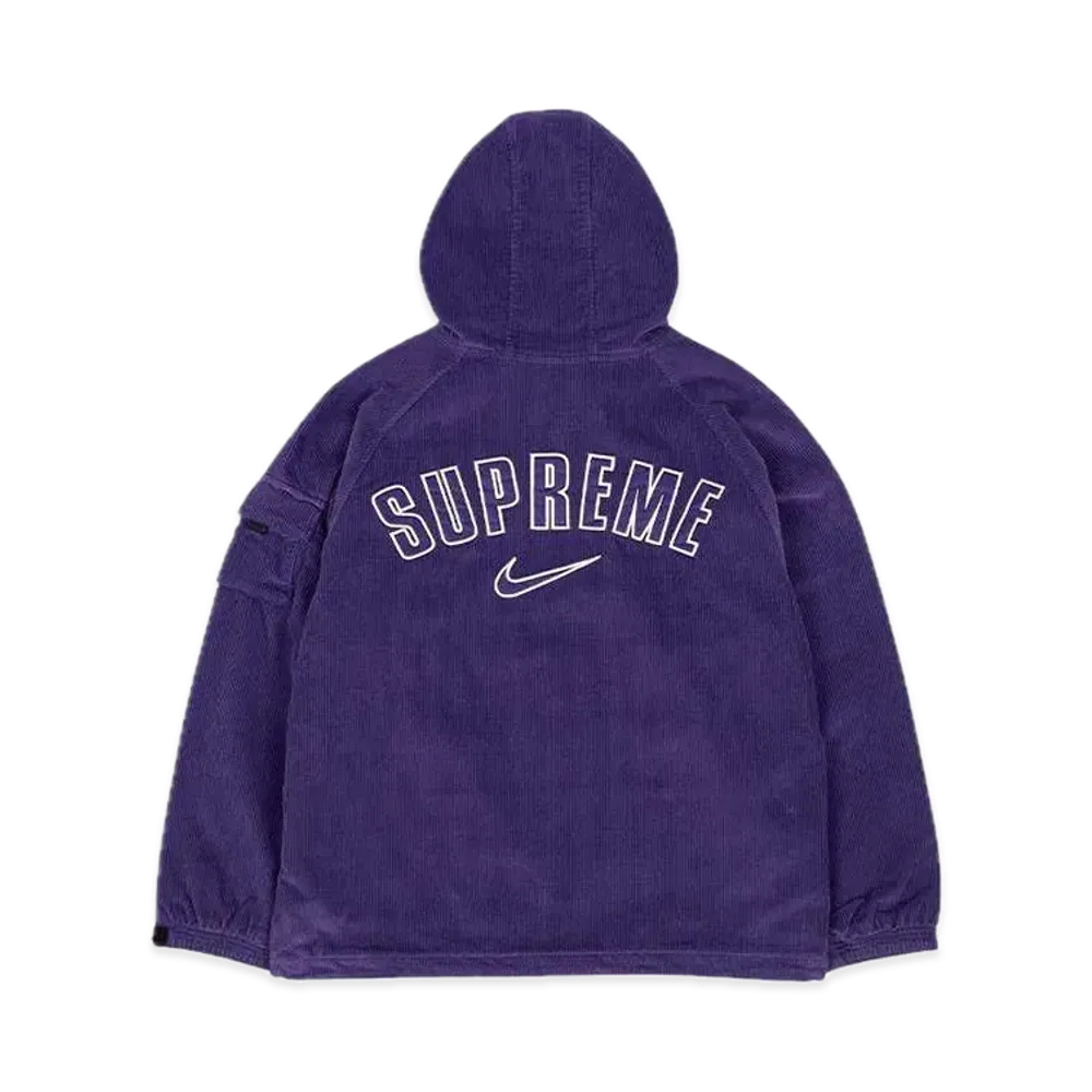 Supreme x Nike Arc Corduroy Hooded Jacket "Purple"