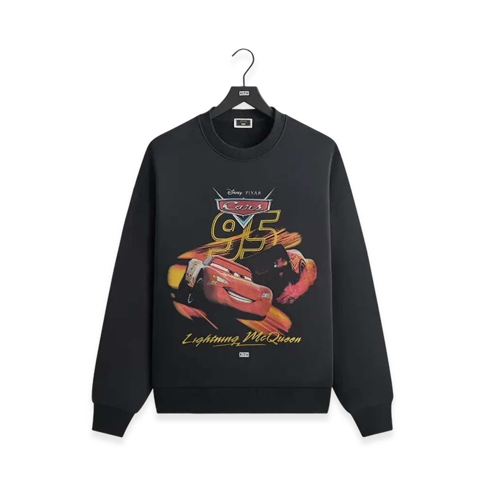 Kith x Disney Pixar Lightning McQueen Nelson Crewneck "Black"