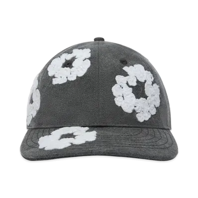 DENIM TEARS Cotton Wreath Dyed Cap "Black"