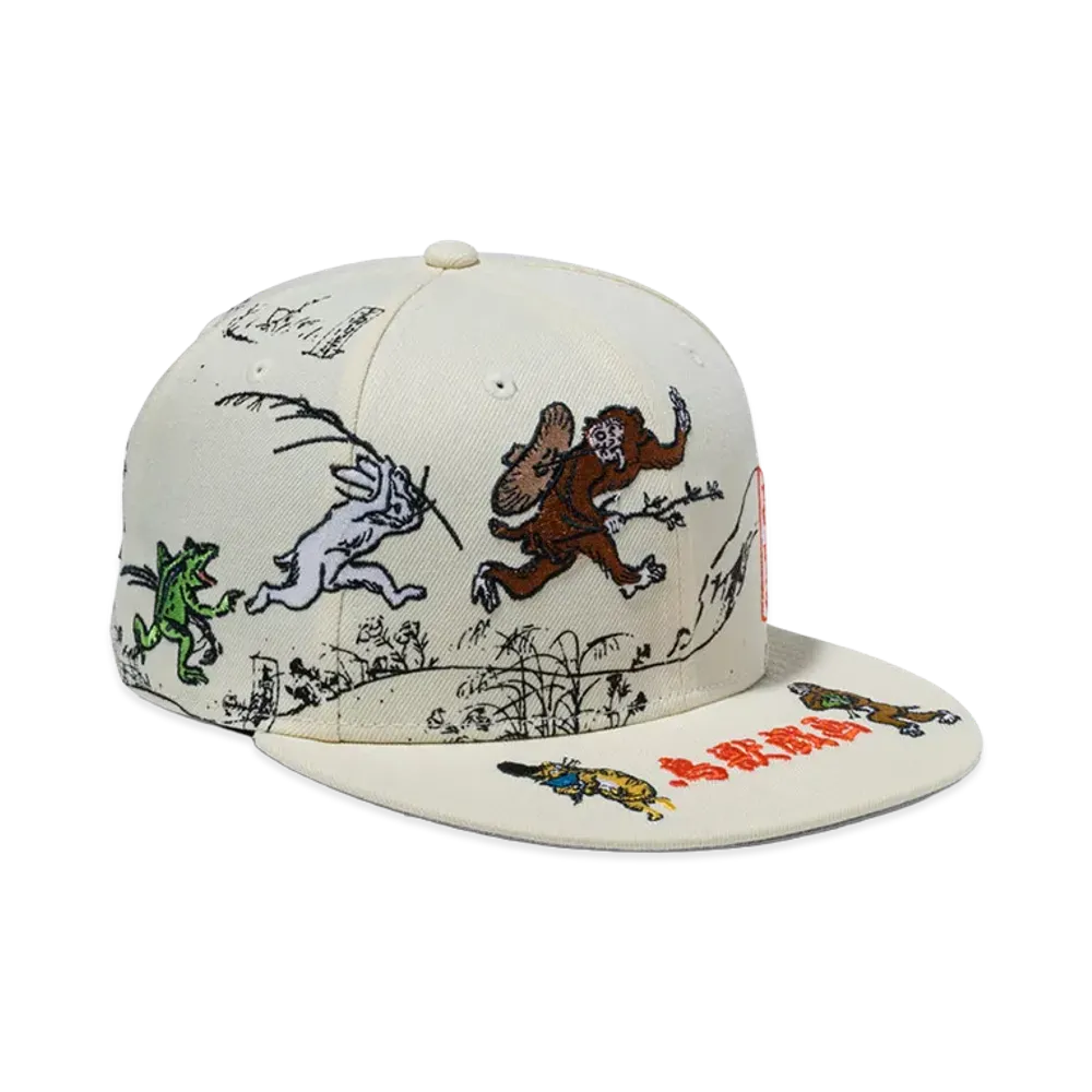 NEW ERA x Choju-giga 59Fifty Allover "Chrome White"