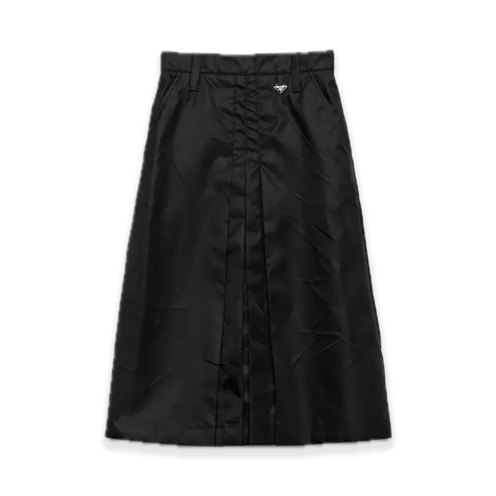 PRADA Flared Re-Nylon Skirt "Black"