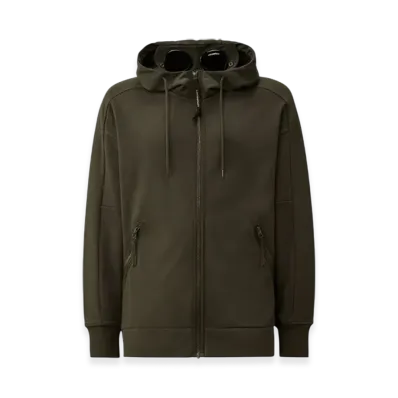 C.P. Company Diagonal Raised Fleece Goggle Sweatshirt "Dark Shadow"